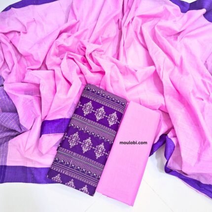 আনস্টিচ স্ক্রিনপ্রিন্ট থ্রি-পিস/ Unstitched Cotton Three Piece 109